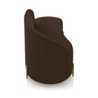 Sofá 2 Lugares Orgânico 140cm Pé Dourado Morgan Suede D03 - D