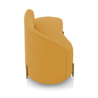 Sofá 2 Lugares Orgânico 140cm Pé Dourado Morgan Veludo D03 -