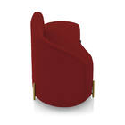 Sofá 2 Lugares Orgânico 140cm Pé Ferro Dourado Morgan Veludo