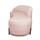 Sofá 2 Lugares Orgânico 140cm Pé Ferro Preto Morgan Bouclê D0