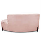 Sofá 2 Lugares Orgânico 140cm Pé Ferro Preto Morgan Bouclê D0