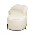 Sofá 2 Lugares Orgânico 140cm Pé Ferro Preto Morgan Bouclê D0