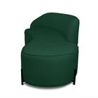 Sofá 2 Lugares Orgânico 140cm Pé Ferro Preto Morgan Bouclê D0