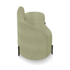 Sofá 2 Lugares Orgânico 140cm Pé Ferro Preto Morgan Bouclê Pi