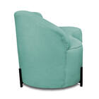 Sofá 2 Lugares Orgânico 140cm Pé Ferro Preto Morgan Bouclê Ve