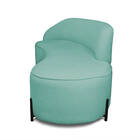 Sofá 2 Lugares Orgânico 140cm Pé Ferro Preto Morgan Bouclê Ve