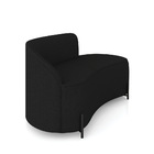 Sofá 2 Lugares Orgânico 140cm Pé Ferro Preto Morgan Linho D03