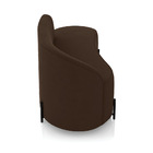 Sofá 2 Lugares Orgânico 140cm Pé Ferro Preto Morgan Suede D03