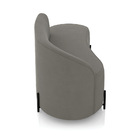 Sofá 2 Lugares Orgânico 140cm Pé Ferro Preto Morgan Suede Gra