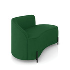 Sofá 2 Lugares Orgânico 140cm Pé Ferro Preto Morgan Suede Ver