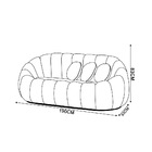 Sofá 2 Lugares Orgânico Para Sala Cloud Bouclê E03 - D'rossi