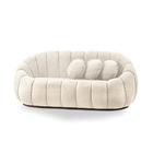 Sofá 2 Lugares Orgânico Para Sala Cloud Bouclê E03 - D'rossi