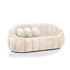 Sofá 2 Lugares Orgânico Para Sala Cloud Bouclê E03 - D'rossi