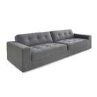 Sofá 2 Lugares Oslo Linho Cinza Chumbo