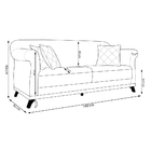 Sofá 2 Lugares Para Sala De Estar 160cm Apollo Linho Cinza Cl