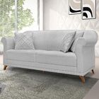 Sofá 2 Lugares Para Sala De Estar 180cm Apollo Linho Cinza Cl