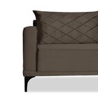 Sofá 2 Lugares Para Sala De Estar Eliot Marrom