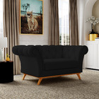 Sofá 2 Lugares Para Sala De Estar Império 150 Cm D02 Corano P