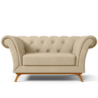 Sofá 2 Lugares Para Sala De Estar Império 150 Cm D02 Linho Be