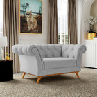 Sofá 2 Lugares Para Sala De Estar Império 150 Cm D02 Linho Ci