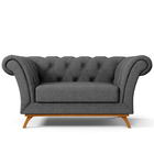 Sofá 2 Lugares Para Sala De Estar Império 150 Cm D02 Linho Ci