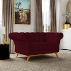 Sofá 2 Lugares Para Sala De Estar Império 150 Cm D02 Veludo M