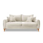 Sofá 2 Lugares Para Sala De Estar Logan Bege