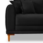 Sofá 2 Lugares Para Sala De Estar Logan Preto