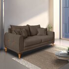 Sofá 2 Lugares Para Sala De Estar London Marrom