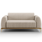 Sofá 2 Lugares Para Sala De Estar Molino 150 Cm D02 Pés D'our