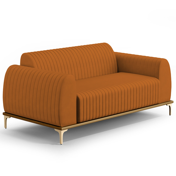 Sofá 2 Lugares Para Sala De Estar Molino 150 Cm D02 Pés D'our