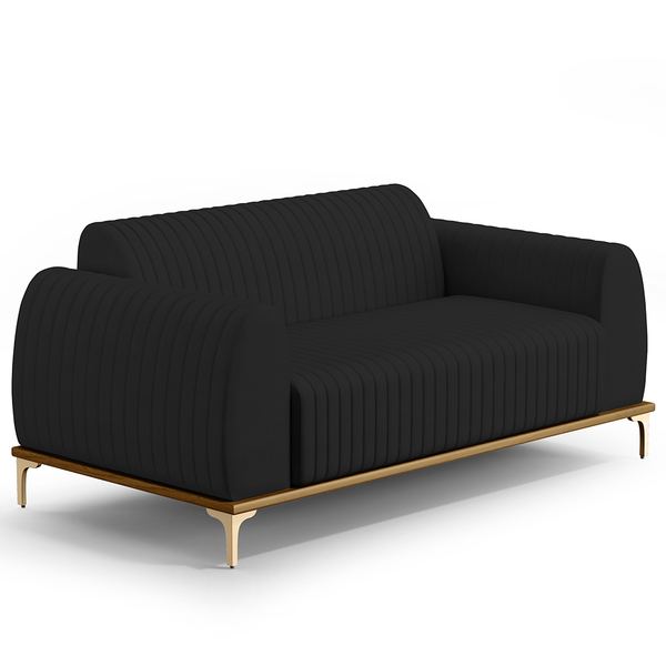 Sofá 2 Lugares Para Sala De Estar Molino 150 Cm D02 Pés D'our