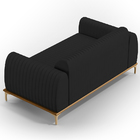 Sofá 2 Lugares Para Sala De Estar Molino 150 Cm D02 Pés D'our