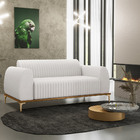 Sofá 2 Lugares Para Sala De Estar Molino 150 Cm D02 Pés D'our