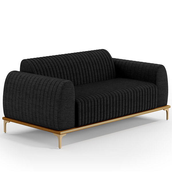 Sofá 2 Lugares Para Sala De Estar Molino 150 Cm D02 Pés D'our