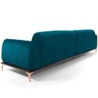 Sofá 2 Lugares Para Sala De Estar Molino 150 Cm D02 Veludo Az