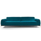 Sofá 2 Lugares Para Sala De Estar Molino 150 Cm D02 Veludo Az