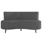 Sofá 2 Lugares Para Sala Living 135cm Pés Palito Korah Z08 Ve