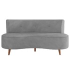 Sofá 2 Lugares Para Sala Living 135cm Pés Palito Korah Z08 Ve