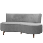 Sofá 2 Lugares Para Sala Living 135cm Pés Palito Korah Z08 Ve