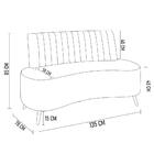 Sofá 2 Lugares Para Sala Living 135cm Pés Palito Tamar K04 Bo