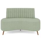 Sofá 2 Lugares Para Sala Living 135cm Pés Palito Tamar K04 Bo