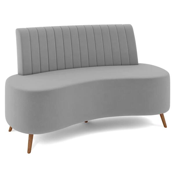 Sofá 2 Lugares Para Sala Living 135cm Pés Palito Tamar Z08 Ve