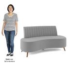 Sofá 2 Lugares Para Sala Living 135cm Pés Palito Tamar Z08 Ve