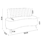 Sofá 2 Lugares Para Sala Living 135cm Pés Palito Tamar Z08 Ve