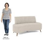 Sofá 2 Lugares Para Sala Living 160cm Pés Palito Tamar Z08 Bo