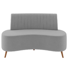 Sofá 2 Lugares Para Sala Living 160cm Pés Palito Tamar Z08 Ve