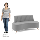 Sofá 2 Lugares Para Sala Living 160cm Pés Palito Tamar Z08 Ve