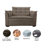 Sofá 2 Lugares Para Sala Moderno Confortável Andreia Suede Be