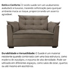 Sofá 2 Lugares Para Sala Moderno Confortável Elegance Suede B